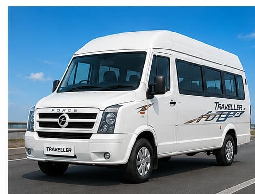 Tempo Traveller 12/16/17 Seater — illustration placeholder, to be replaced with an SLG Tour & Travels photograph
